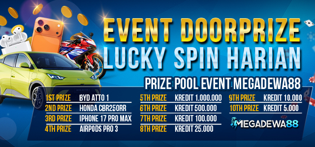 Event Doorprize Lucky Spin Harian Megadewa88