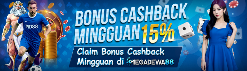 Bonus Cashback Mingguan 15%
