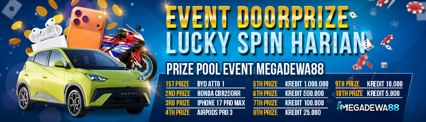 Event Doorprize Lucky Spin Harian Megadewa88